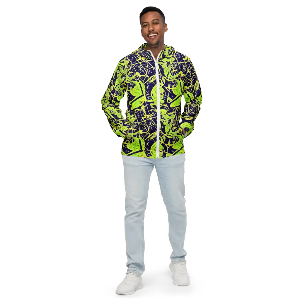 Stellar Sprout on Men's Windbreaker — Front