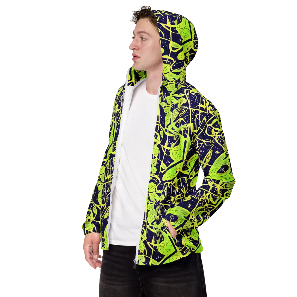 Stellar Sprout on Men's Windbreaker — Left Front