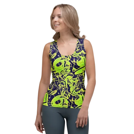 Stellar Sprout on a Women's Tank Top