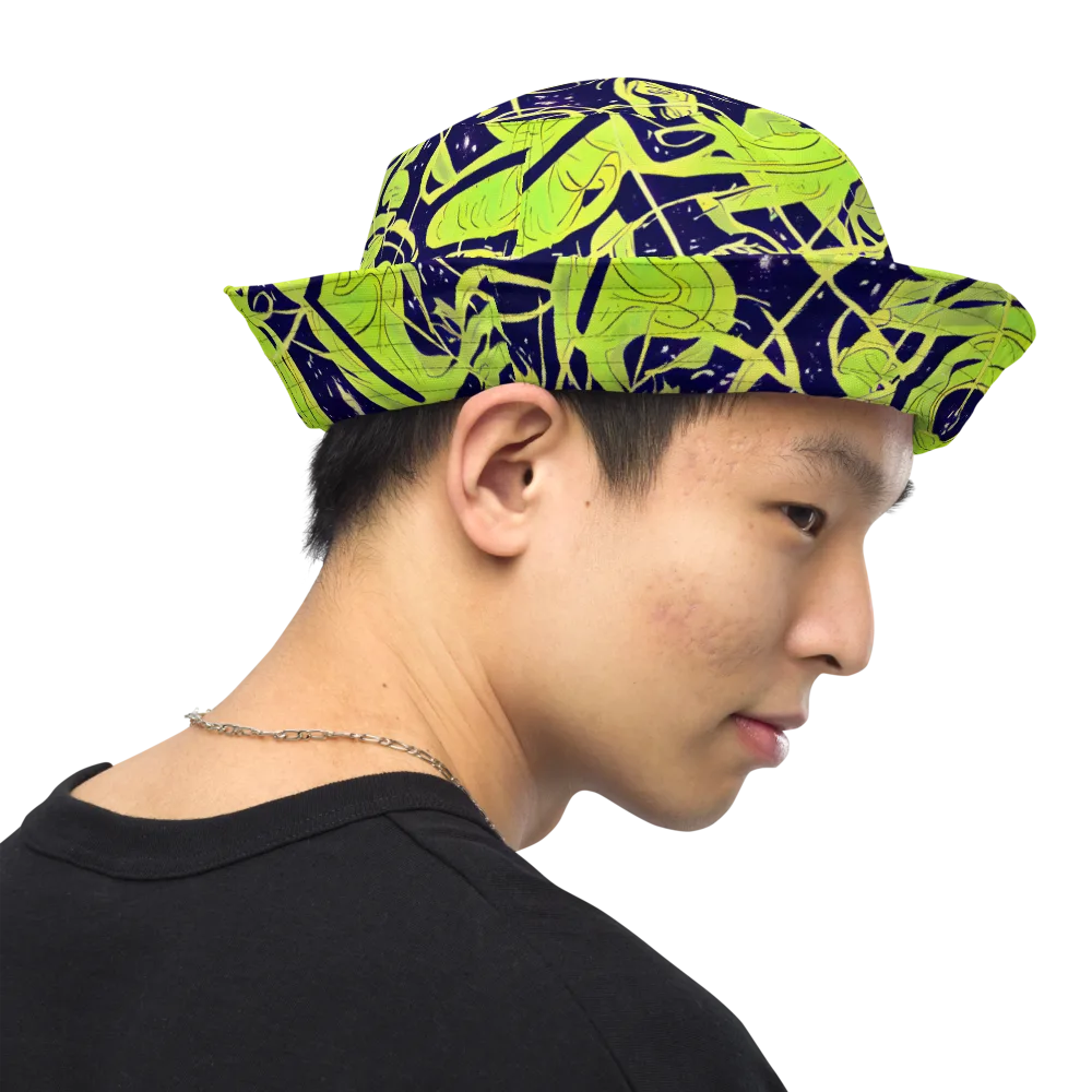 Stellar Sprout on Reversible Bucket Hat — Right Outside