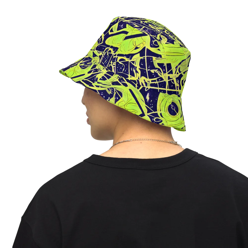 Stellar Sprout on Reversible Bucket Hat — Back Inside