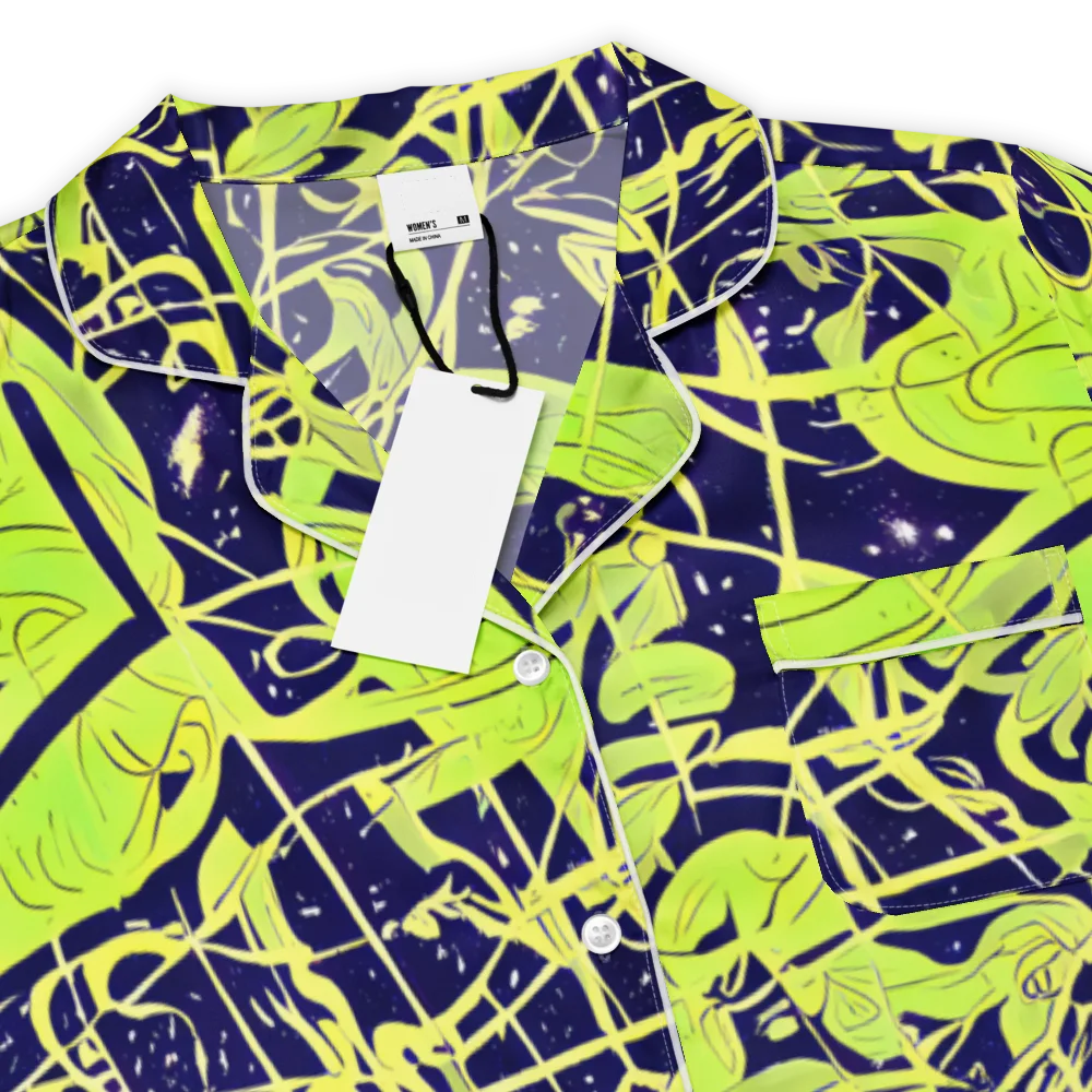Stellar Sprout on Women's Short Sleeve Pajama Top — Product details