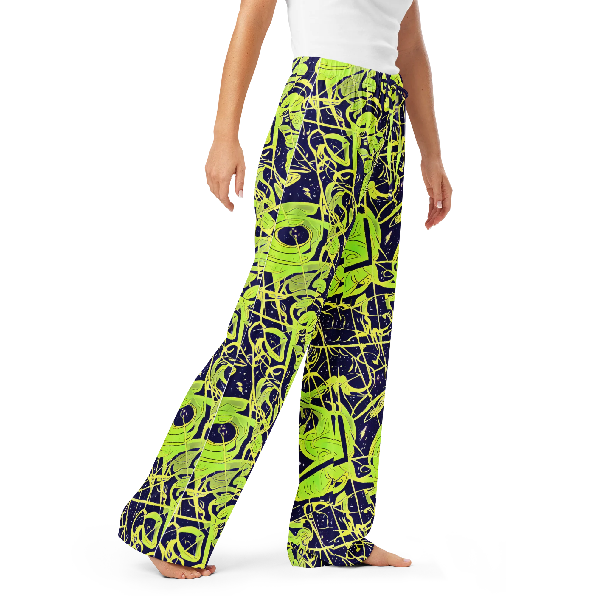 Stellar Sprout on Women's Pajama Pants — Right Front