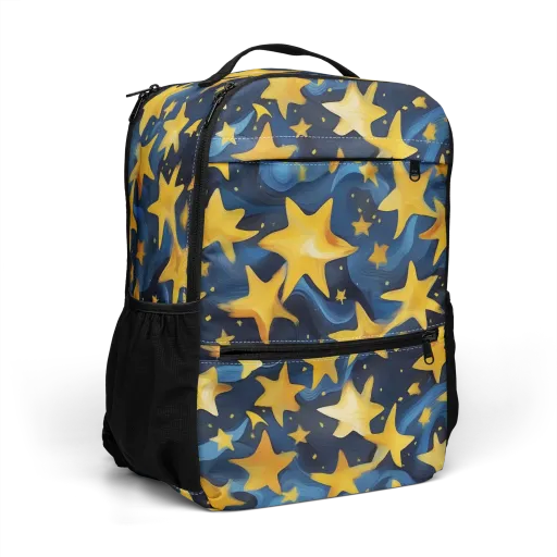 Golden Starfall on a Utility Backpack