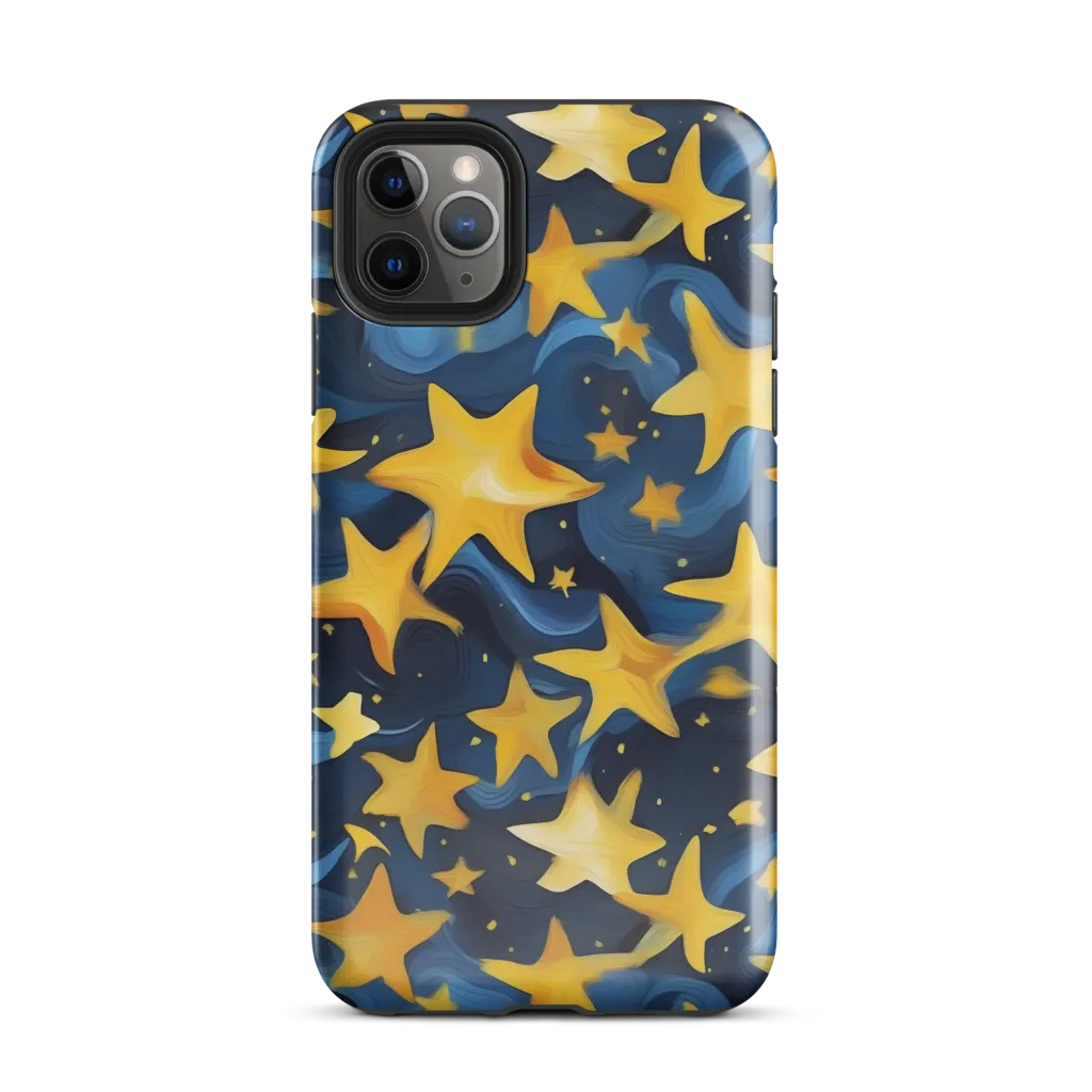 Golden Starfall on Tough Case for iPhone® — Front