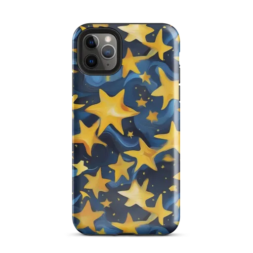 Golden Starfall on a Tough Case for iPhone®