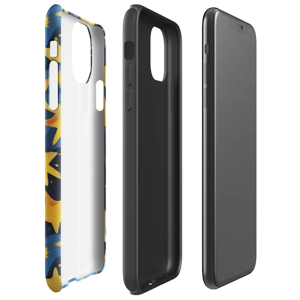 Golden Starfall on Tough Case for iPhone® — Right