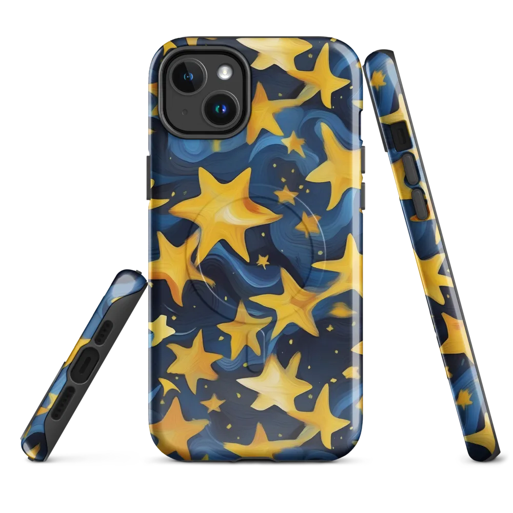 Golden Starfall on MagSafe Tough Case for iPhone® — Front