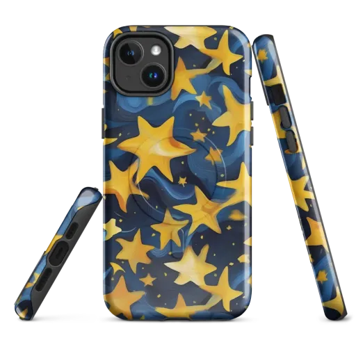 Golden Starfall on a MagSafe Tough Case for iPhone®