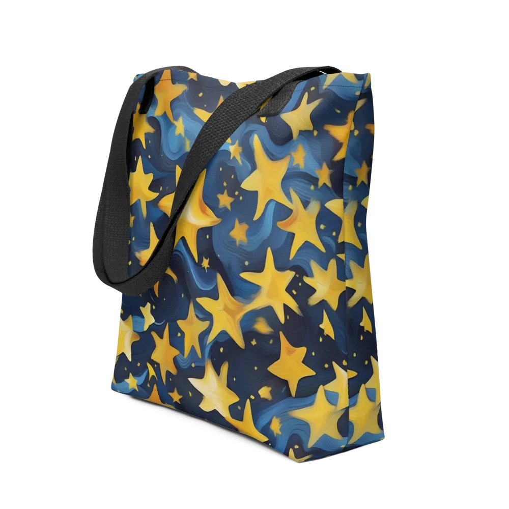 Golden Starfall on Tote Bag — Front