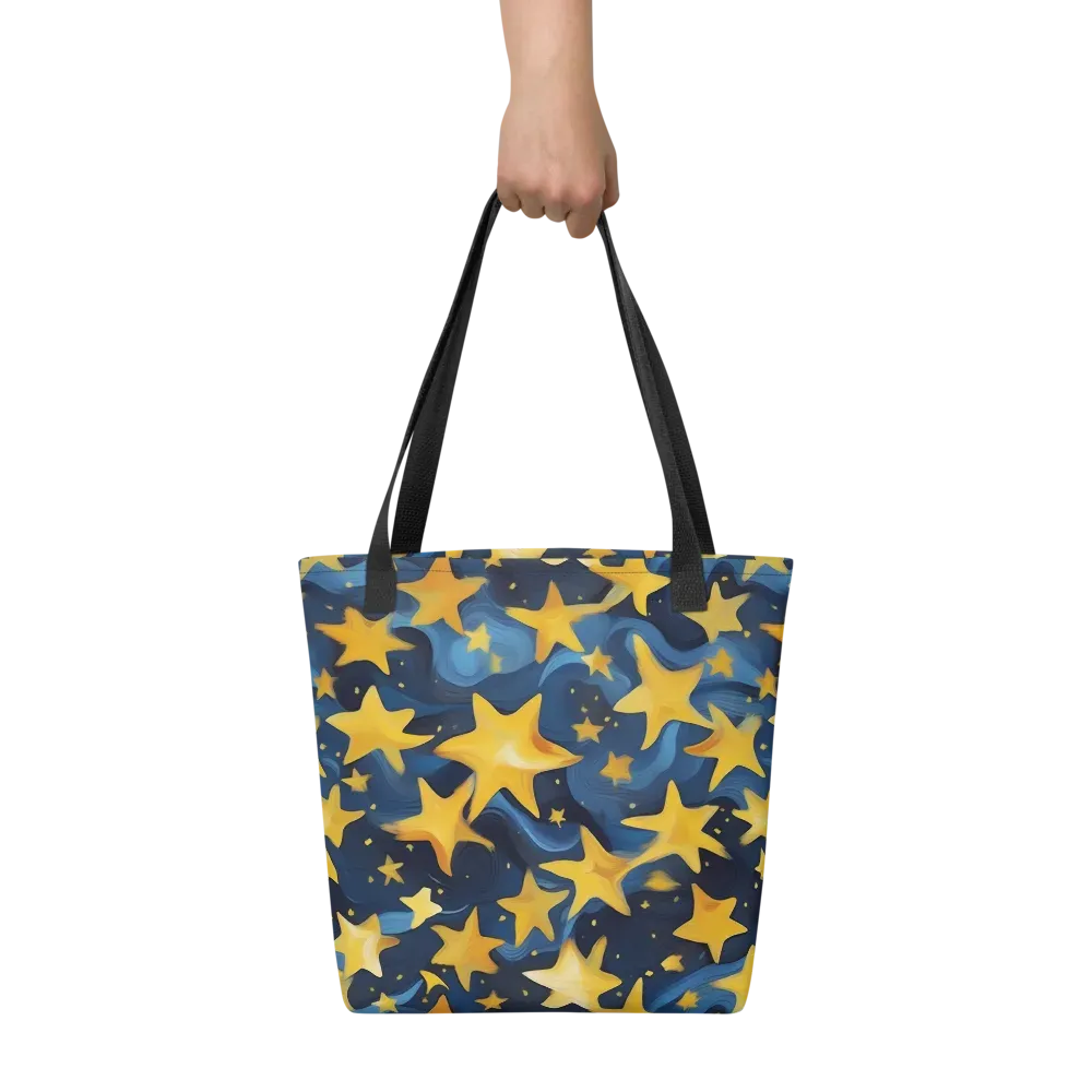 Golden Starfall on Tote Bag — Front