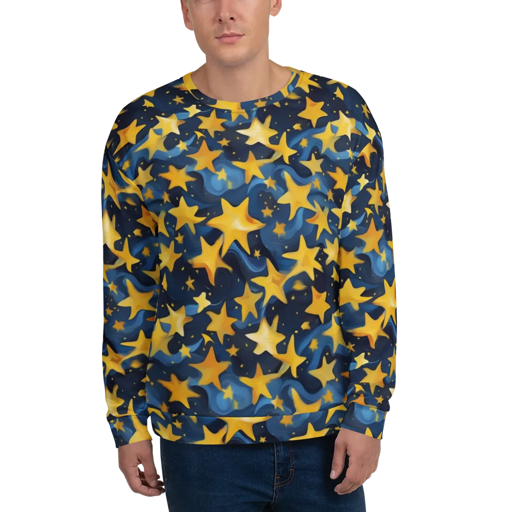 Golden Starfall on Sweatshirt — Front