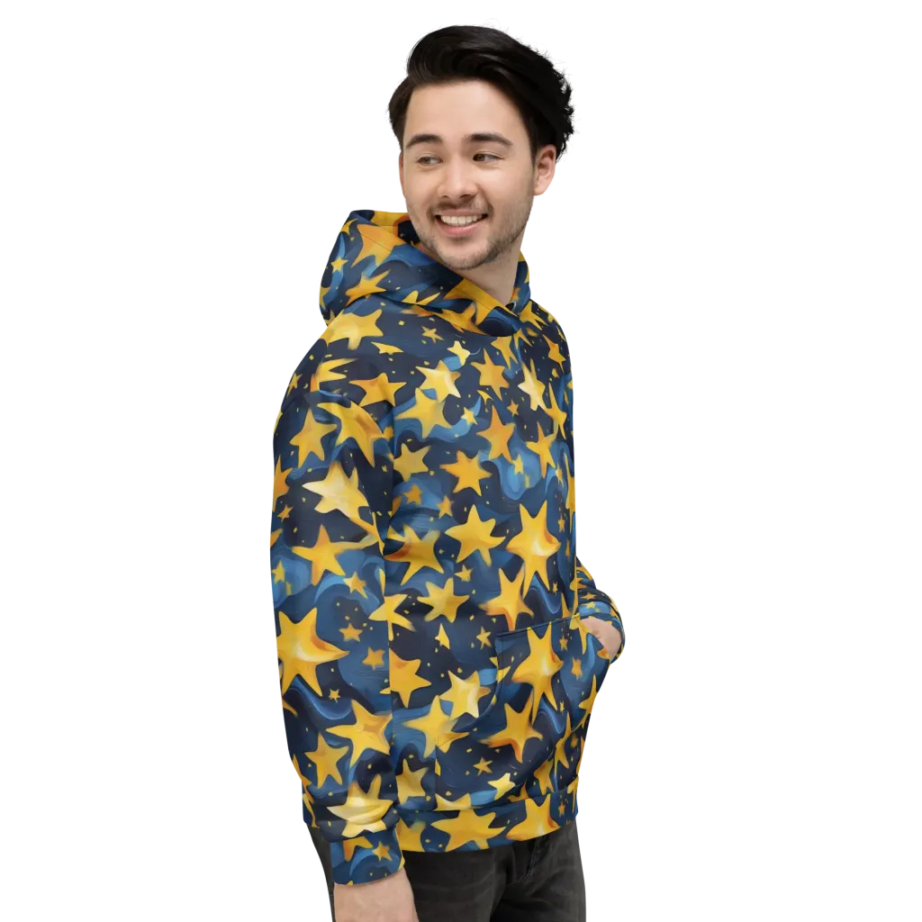 Golden Starfall on Hoodie — Right