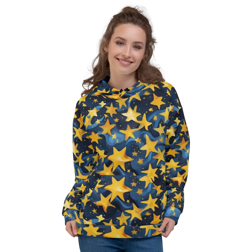 Golden Starfall on Hoodie — Front