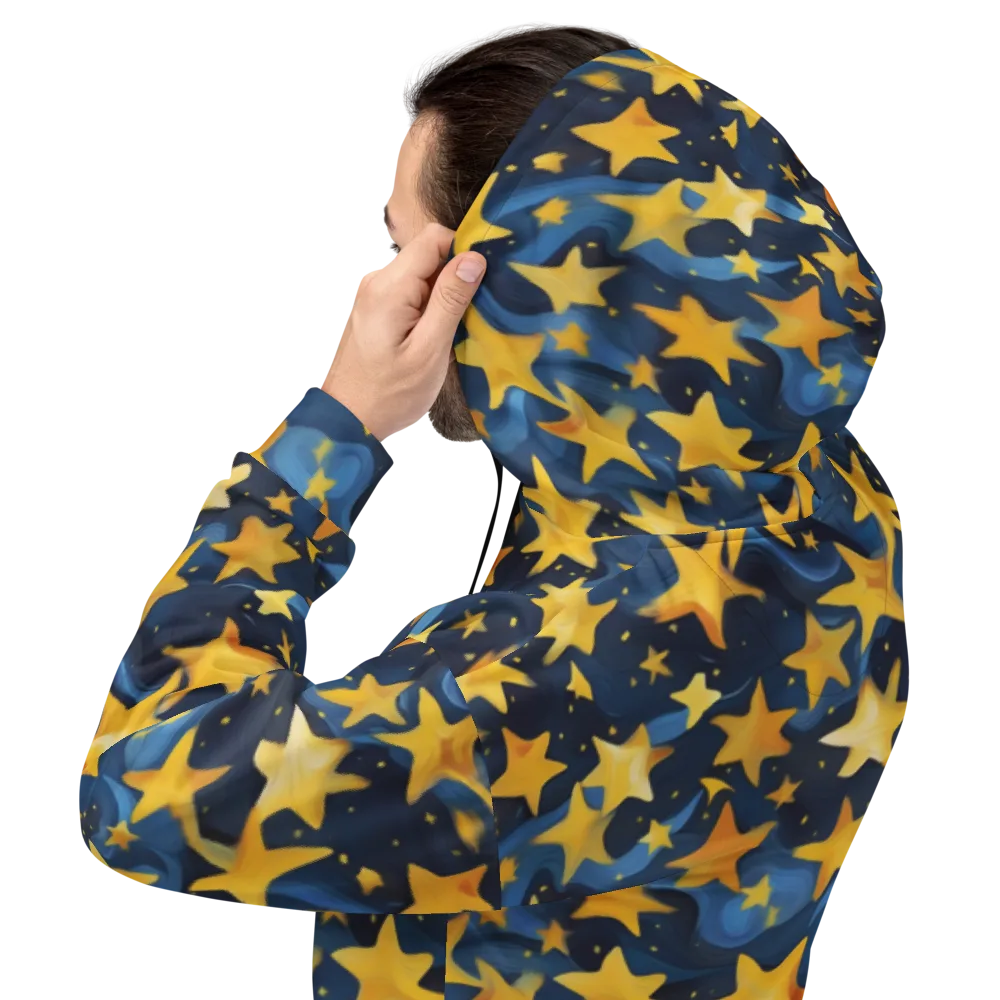 Golden Starfall on Hoodie — Back