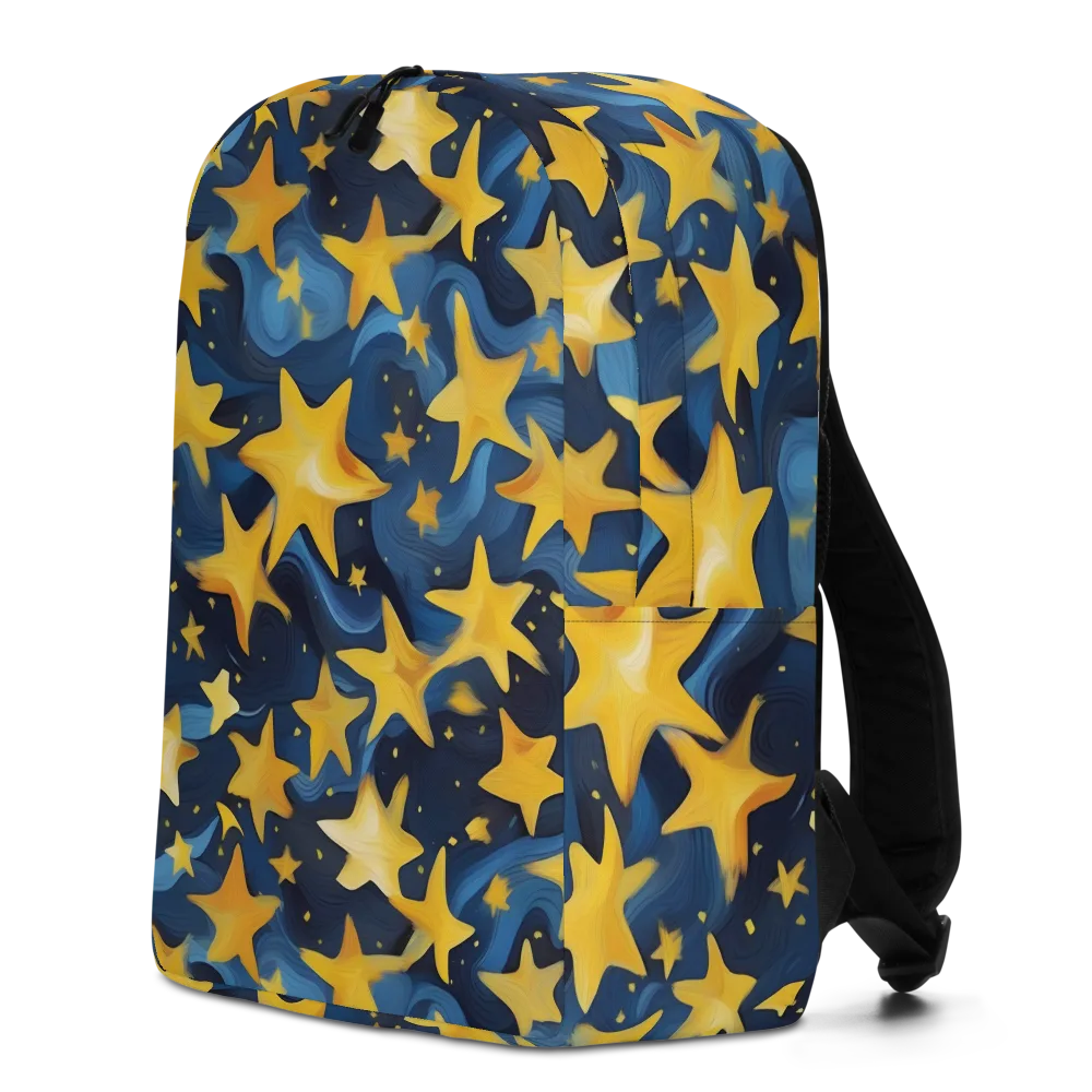 Golden Starfall on Minimalist Backpack — Left