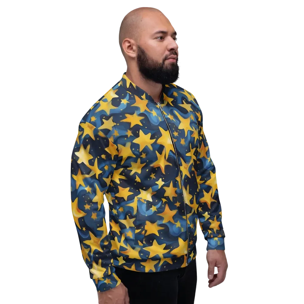 Golden Starfall on Bomber Jacket — Right