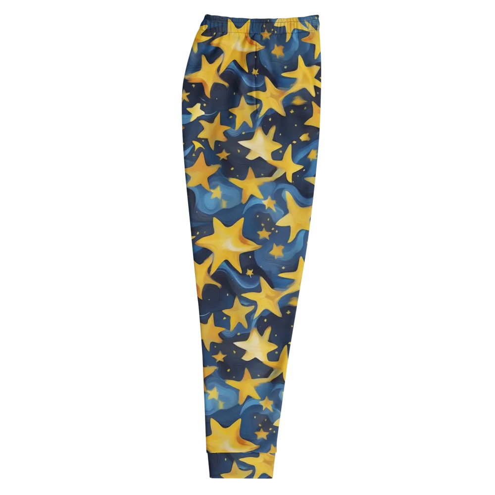 Golden Starfall on Men's Joggers — Right