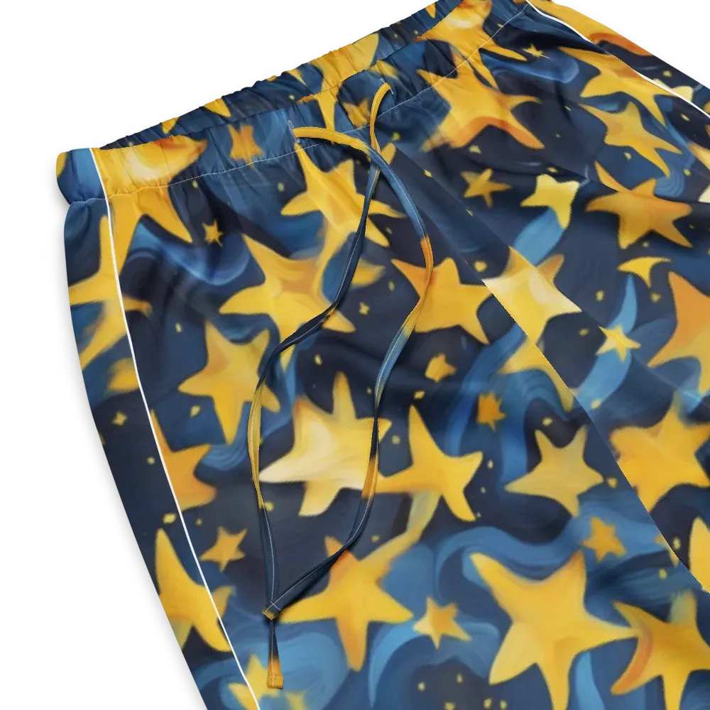 Golden Starfall on Women's Pajama Pants — Product details