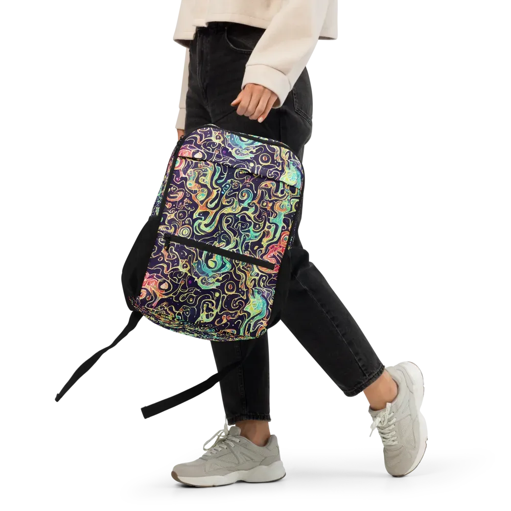 Nightwave Maze on Utility Backpack — Front