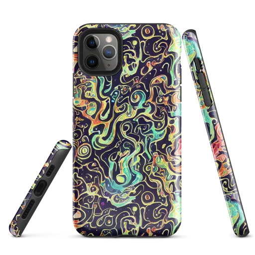 Nightwave Maze on a Tough Case for iPhone®