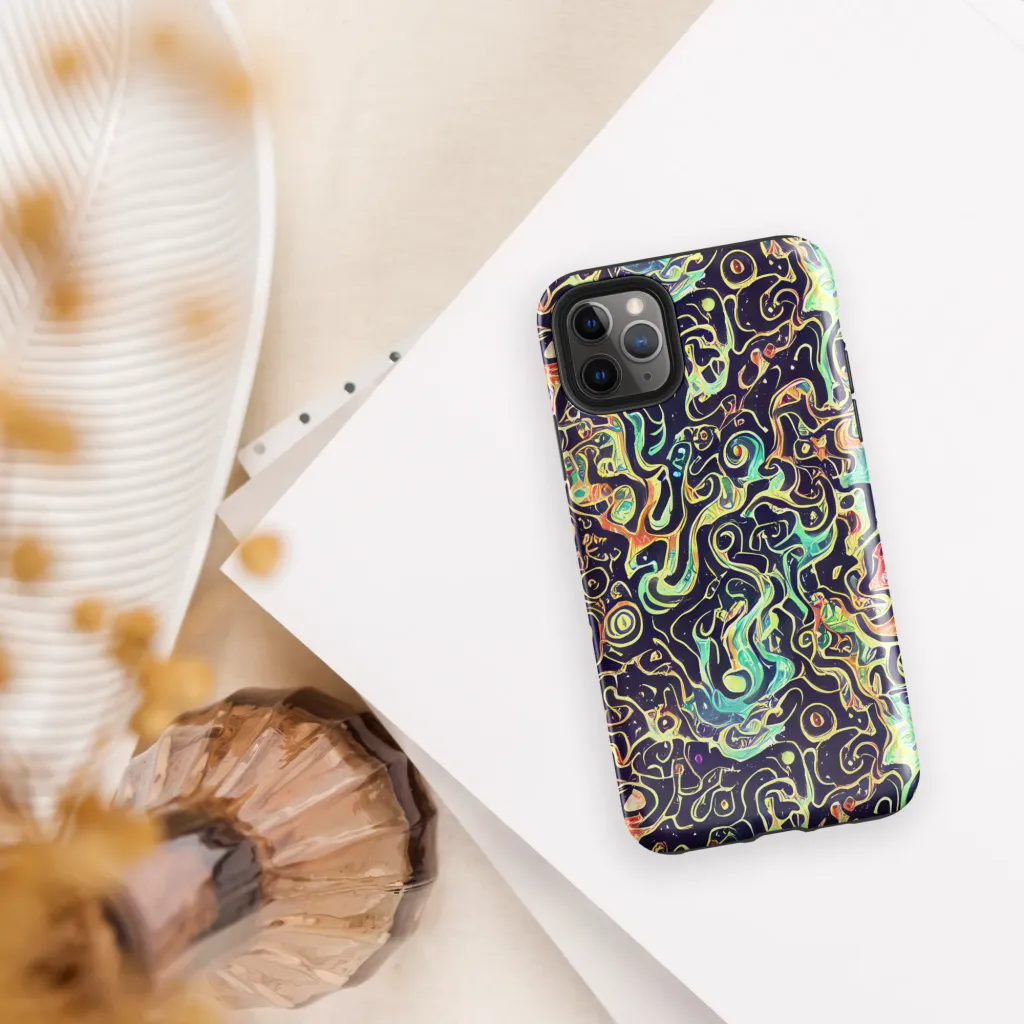 Nightwave Maze on Tough Case for iPhone® — Front