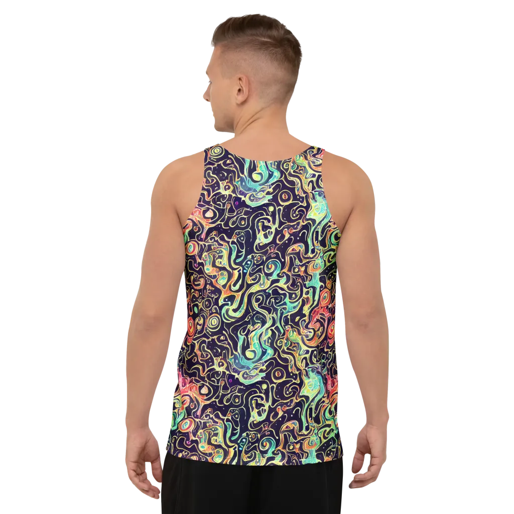 Nightwave Maze on Men's Tank Top — Back