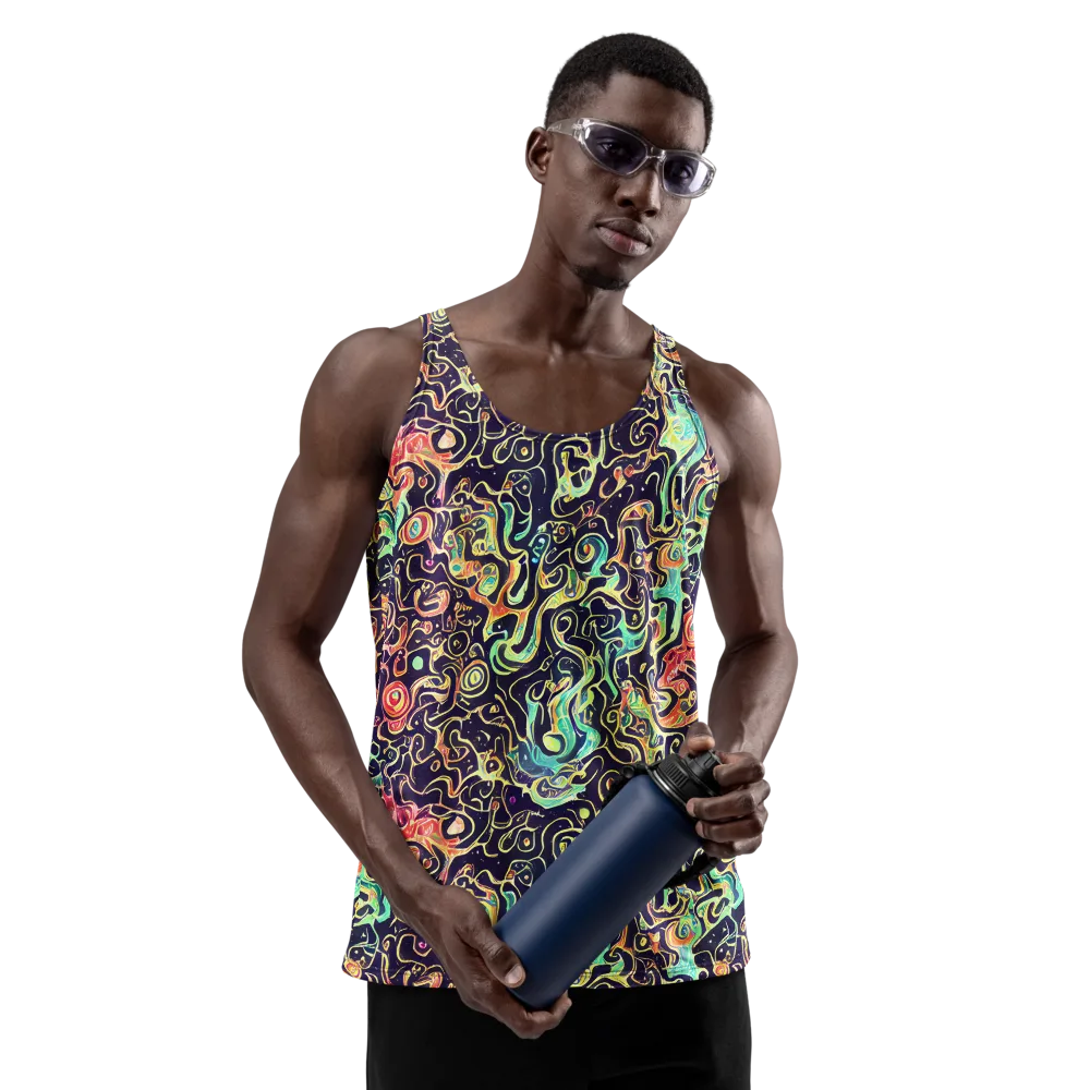 Nightwave Maze on Men's Tank Top — Front