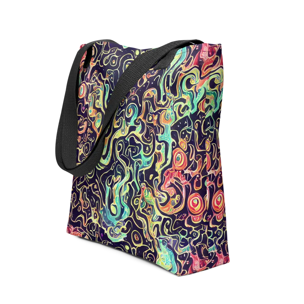 Nightwave Maze on Tote Bag — Front