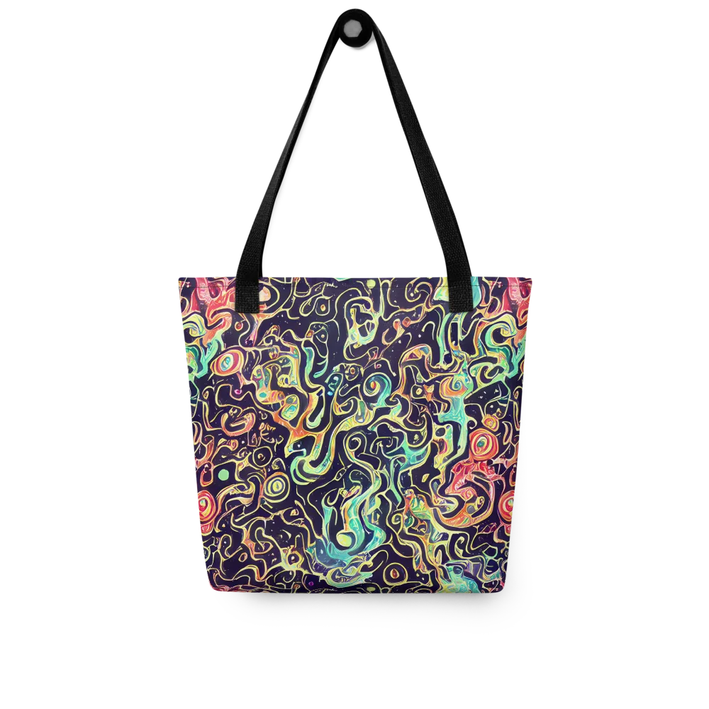 Nightwave Maze on Tote Bag — Front