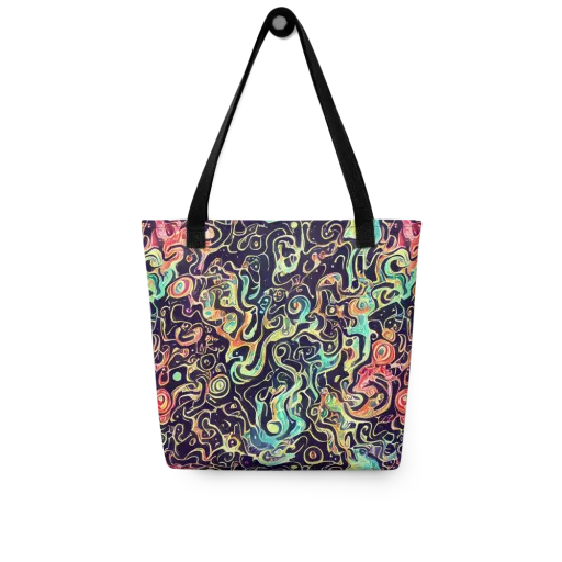 Nightwave Maze on a Tote Bag