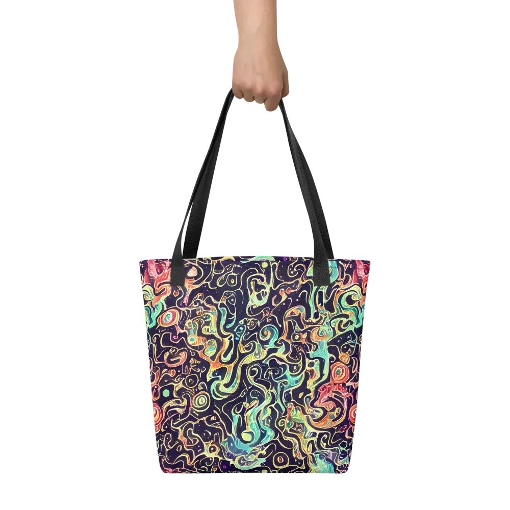 Nightwave Maze on Tote Bag — Front