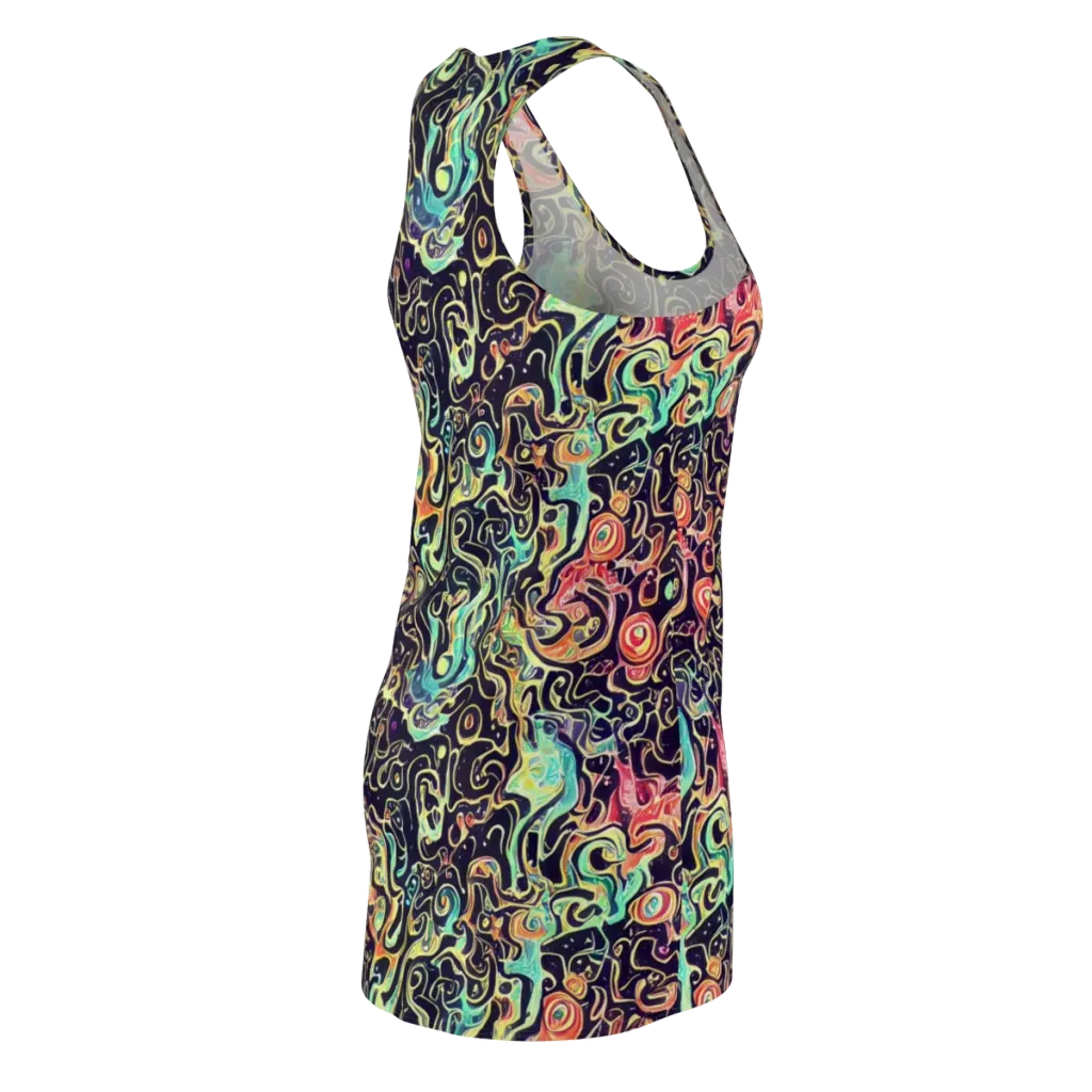 Nightwave Maze on Racerback Dress — Back Side