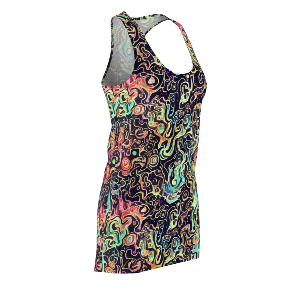 Nightwave Maze on Racerback Dress — Front Side