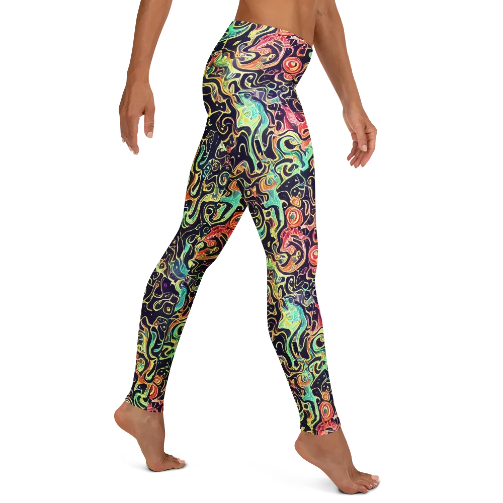 Nightwave Maze on Leggings — Right