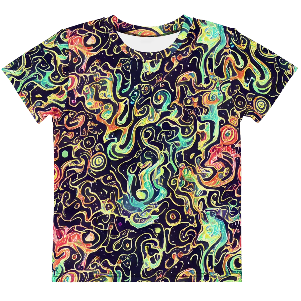 Nightwave Maze on Kids Crew Neck T-Shirt — Front