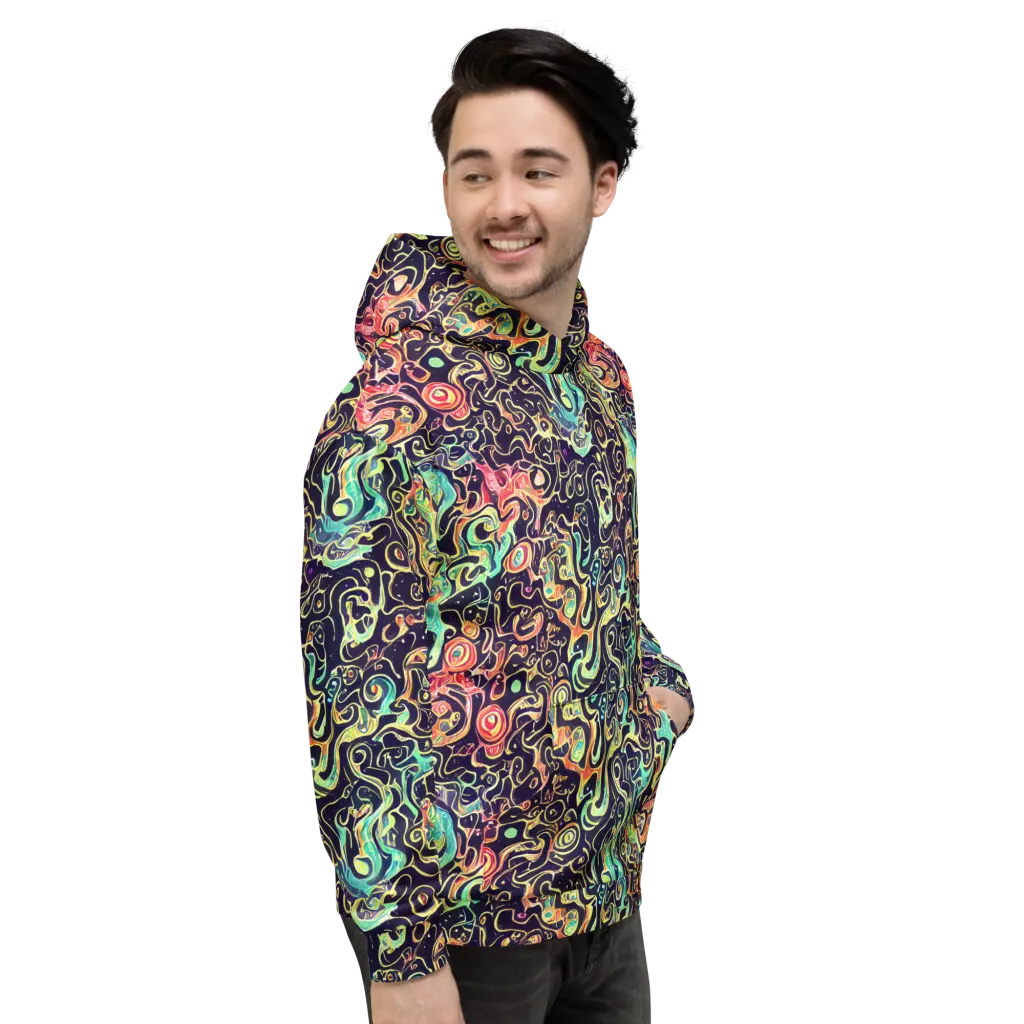 Nightwave Maze on Hoodie — Right