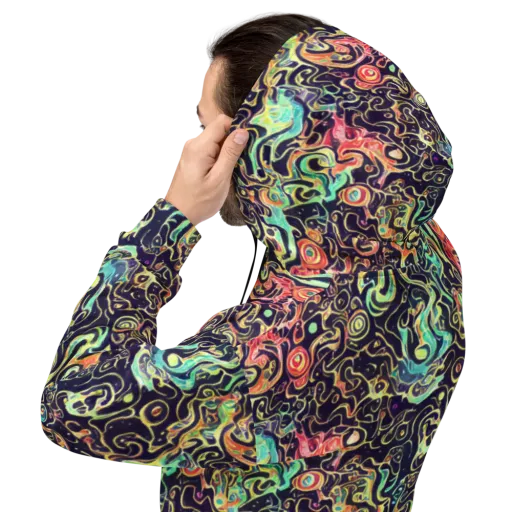Nightwave Maze on a Hoodie