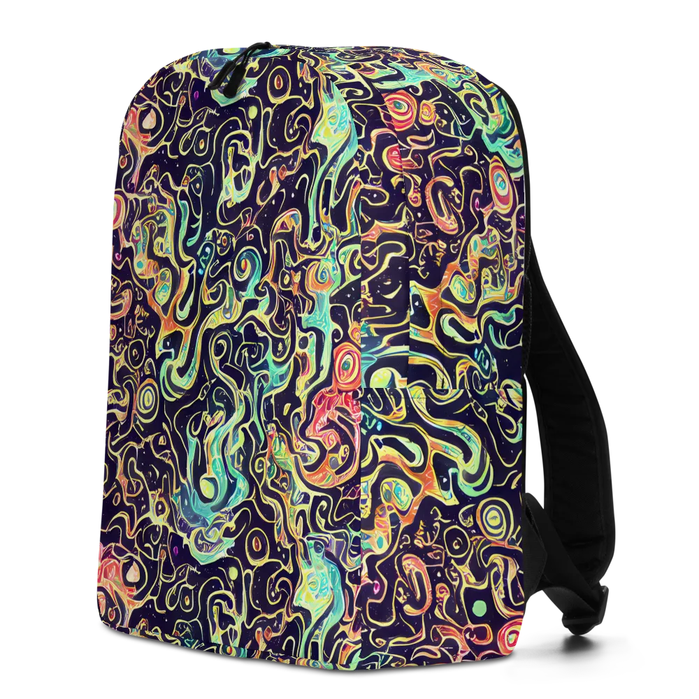 Nightwave Maze on Minimalist Backpack — Left