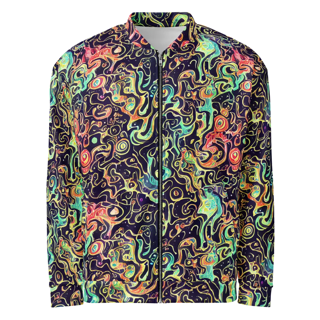 Nightwave Maze on Bomber Jacket — Front