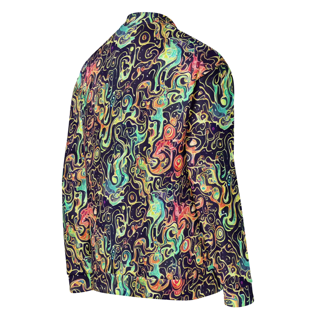 Nightwave Maze on Bomber Jacket — Right Back