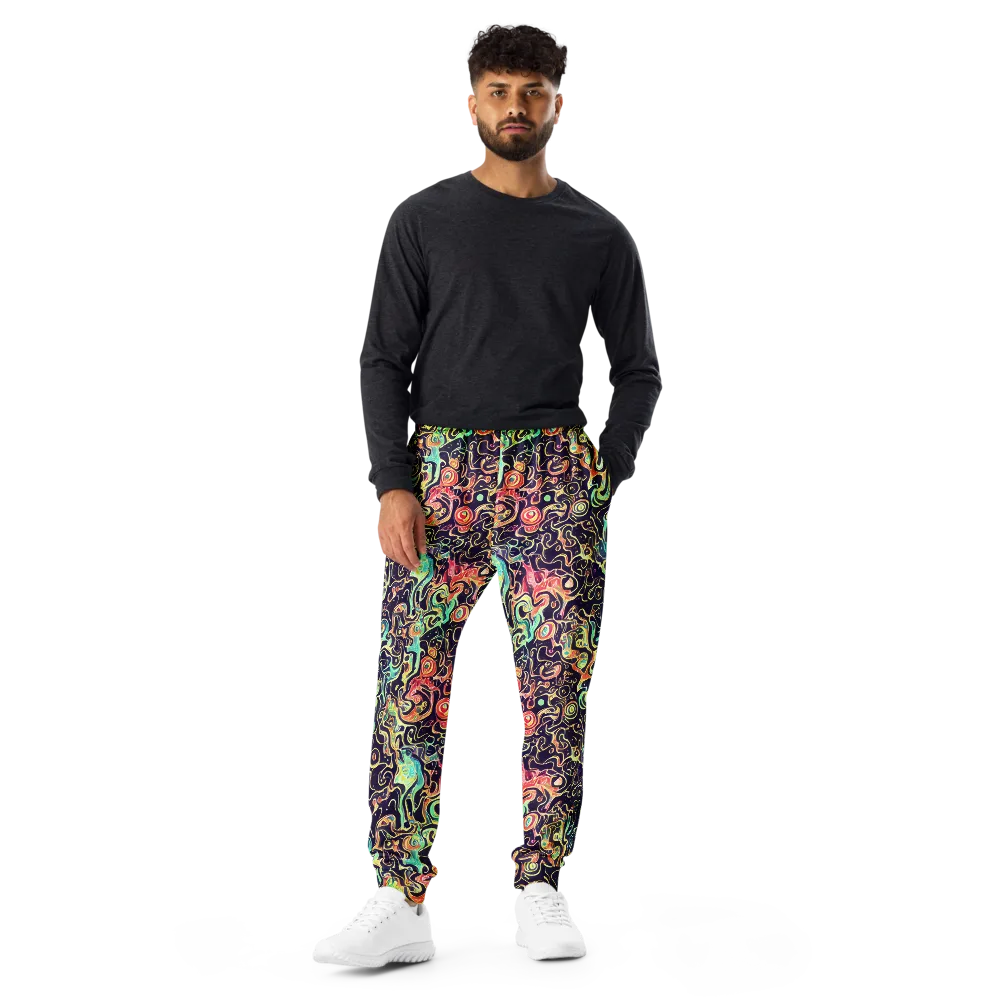 Nightwave Maze on Men's Joggers — Front