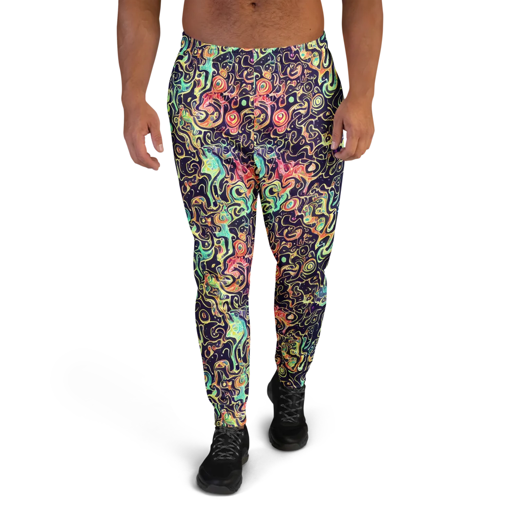Nightwave Maze on Men's Joggers — Front