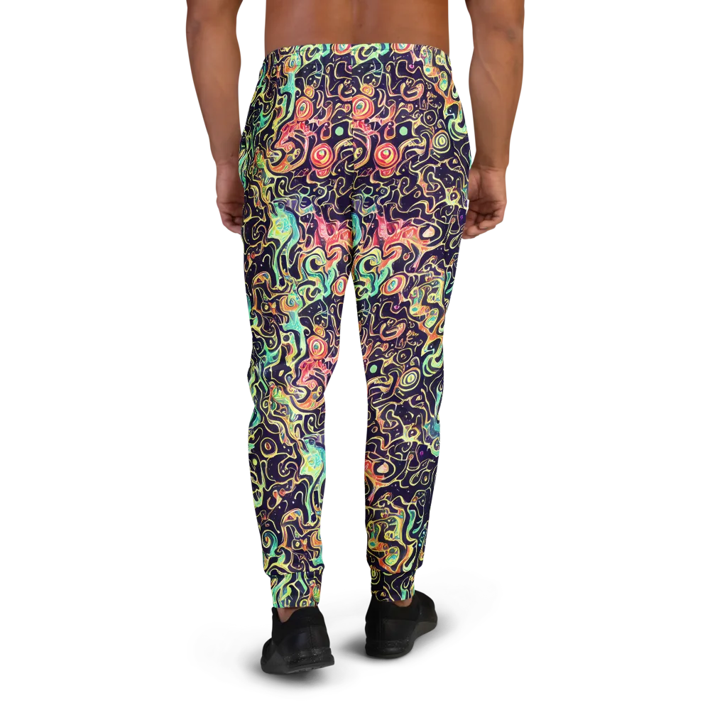 Nightwave Maze on Men's Joggers — Back