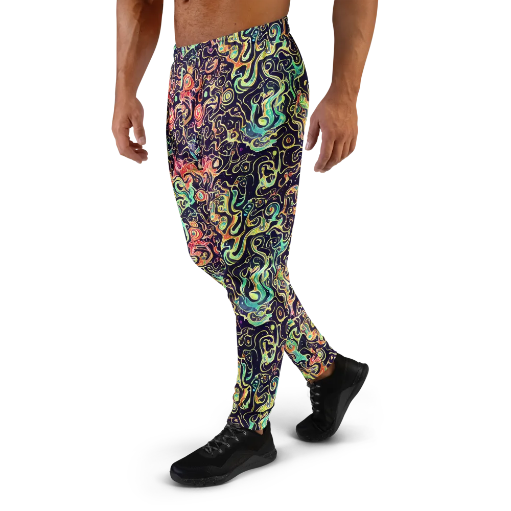 Nightwave Maze on Men's Joggers — Left