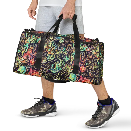 Nightwave Maze on a Duffle Bag