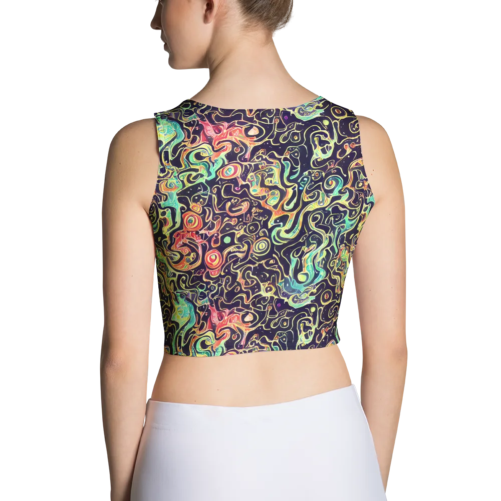 Nightwave Maze on Crop Top — Back