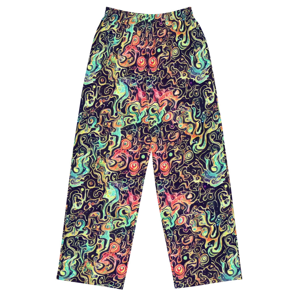 Nightwave Maze on Wide-Leg Pants — Front