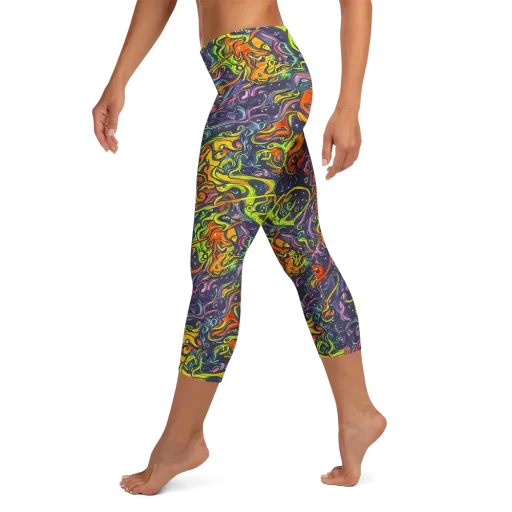 Starlit Medley on a Capri Leggings
