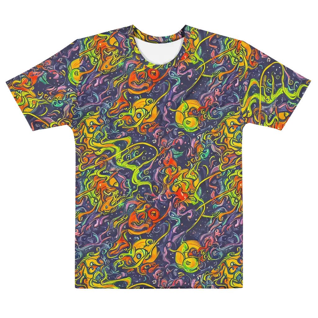 Starlit Medley on Men's Cotton Crew Neck T-Shirt — Front